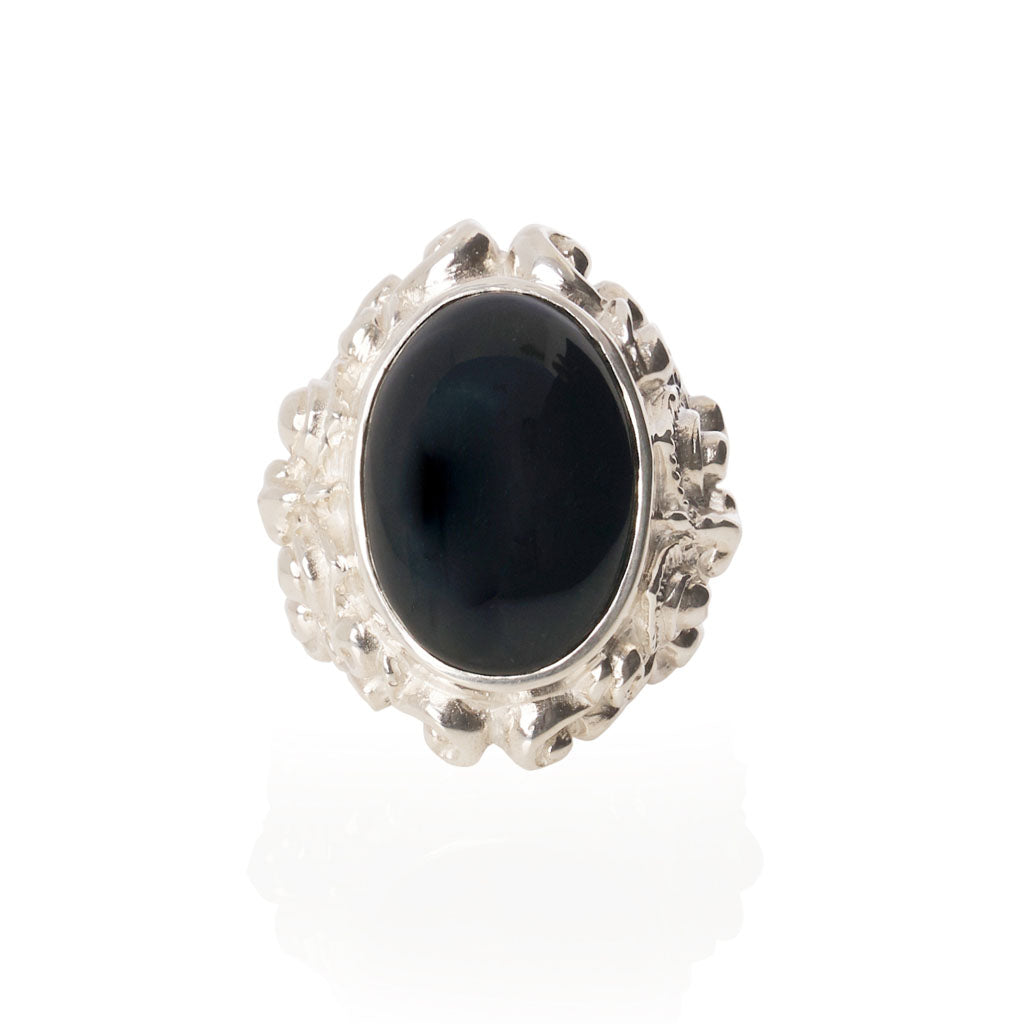 The Family Jewels Barong Ring Silver/Onyx