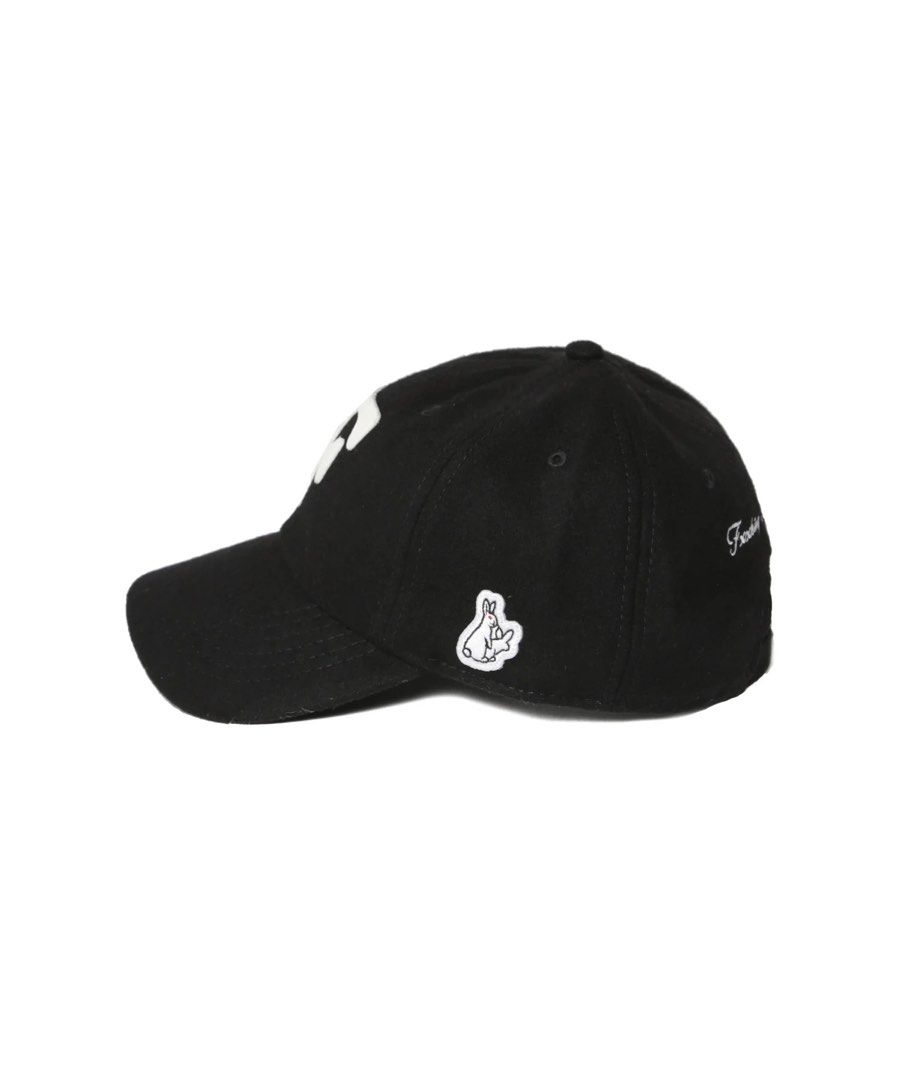 Fxxking Rabbits F Embroidery Logo Cap Black