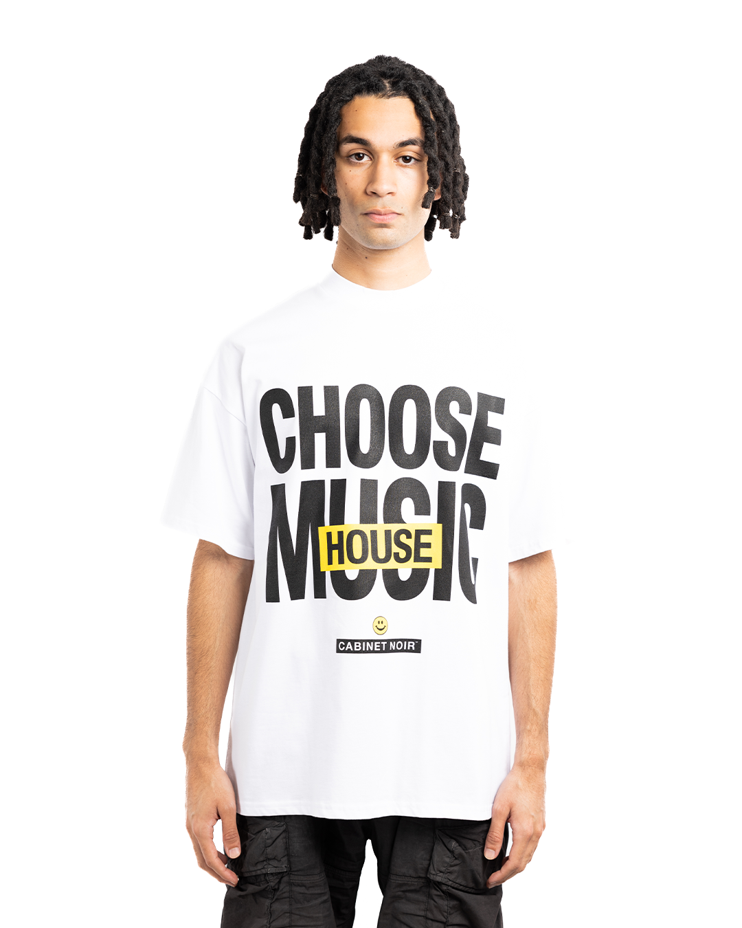 Cabinet Noir Music Is Life House Tee White