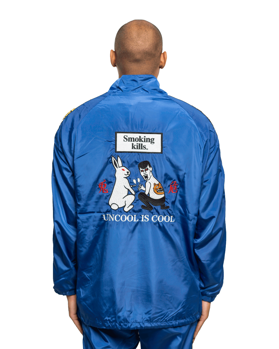 Fxxking Rabbits x PDS Nylon Jacket Blue
