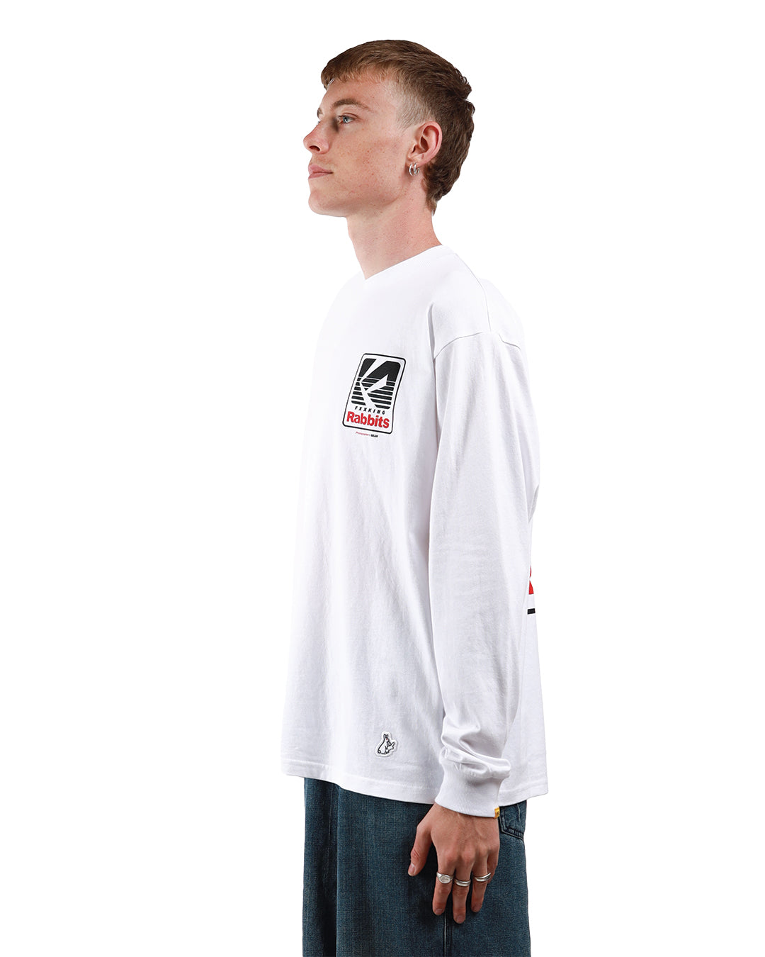 Fxxking Rabbits Photographers Gear L/S Tee White