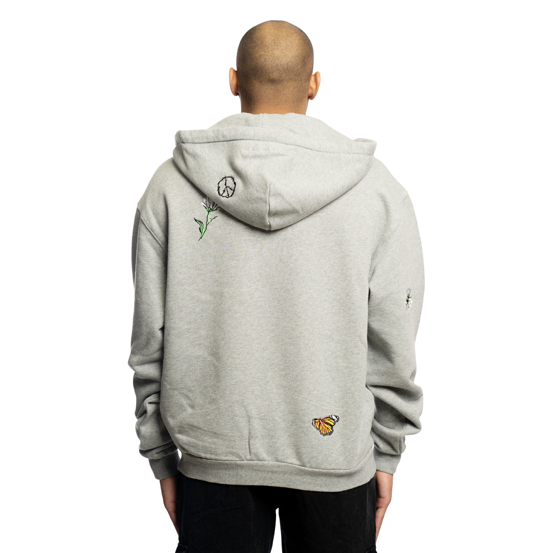 Honor The Gift Iron Peace Hoodie Athletic Grey