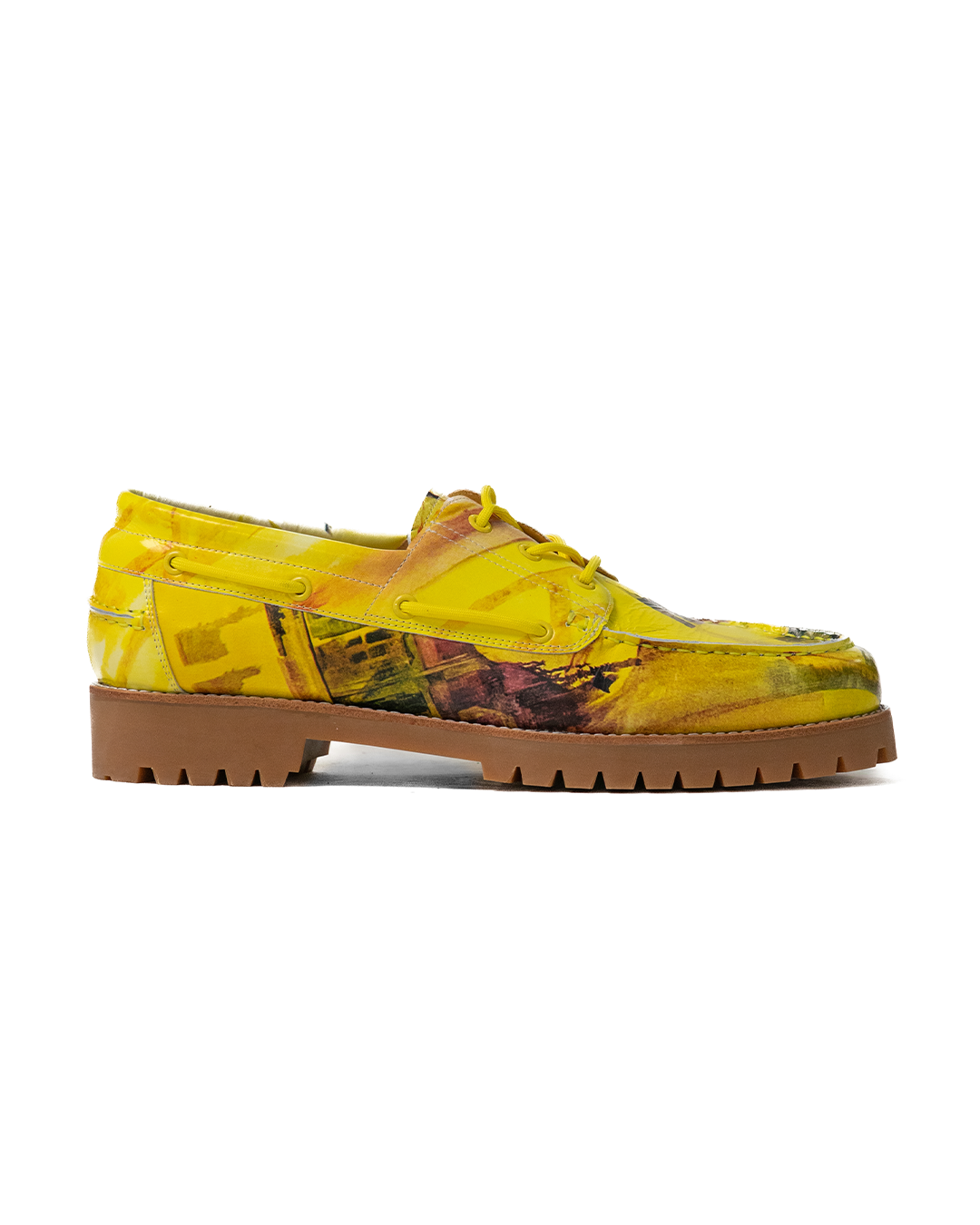 KidSuper Painted Lug Loafer Yellow