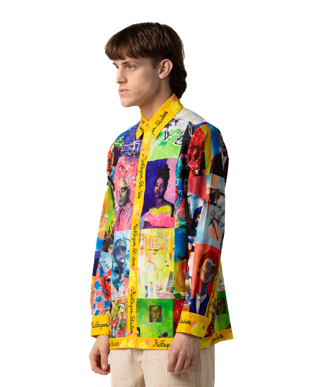 KidSuper Multi Colour Portraits LS Button Up Shirt Multi