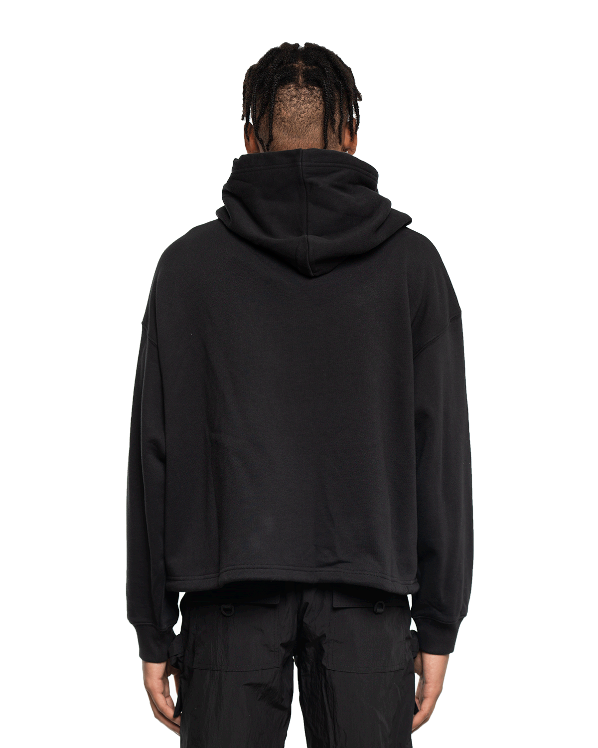 Stampd Oversized Cropped Hoodie Black