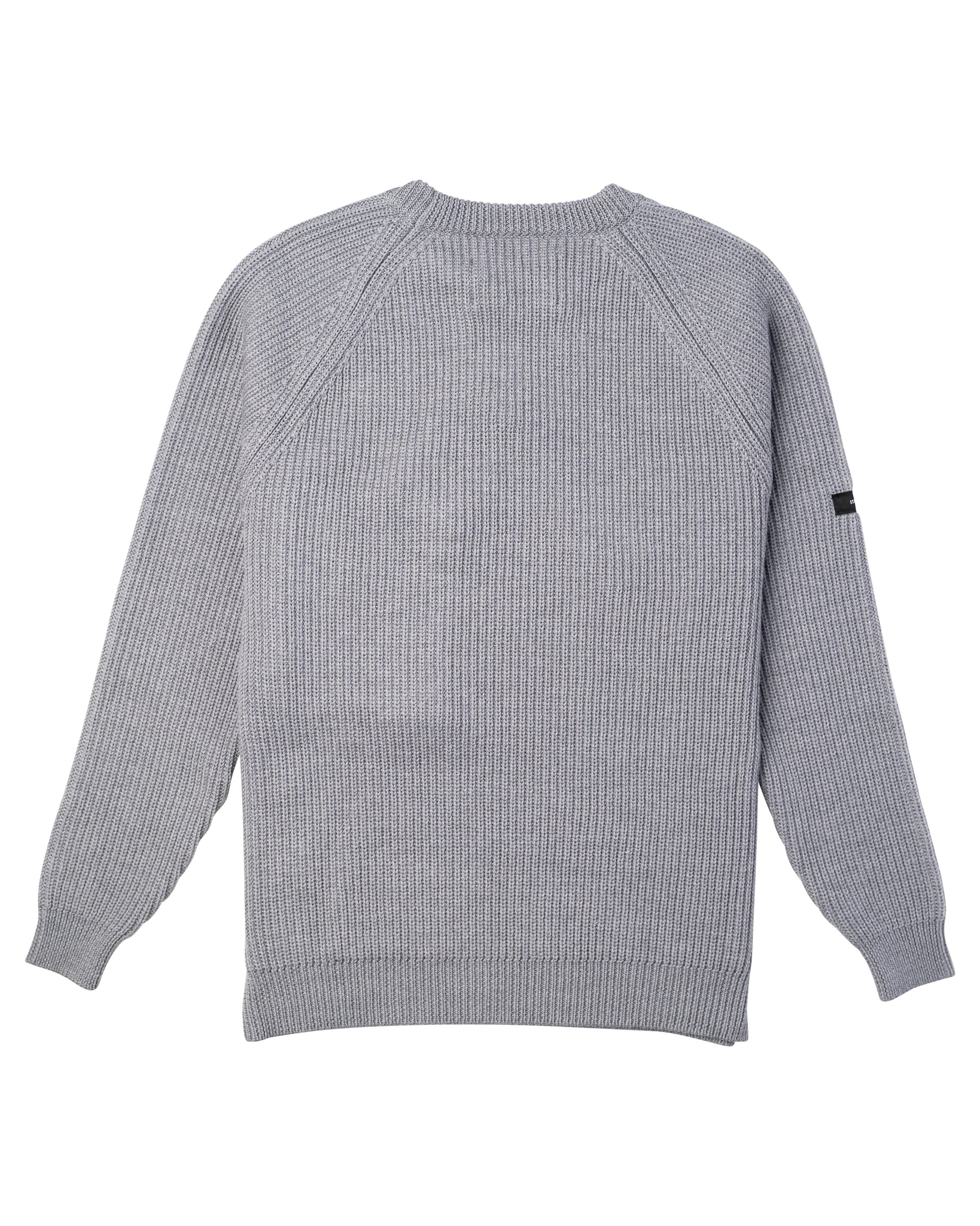 Tobias Birk Nielsen Knitted Sweater With Zipped Chest Pocket Grey/Black