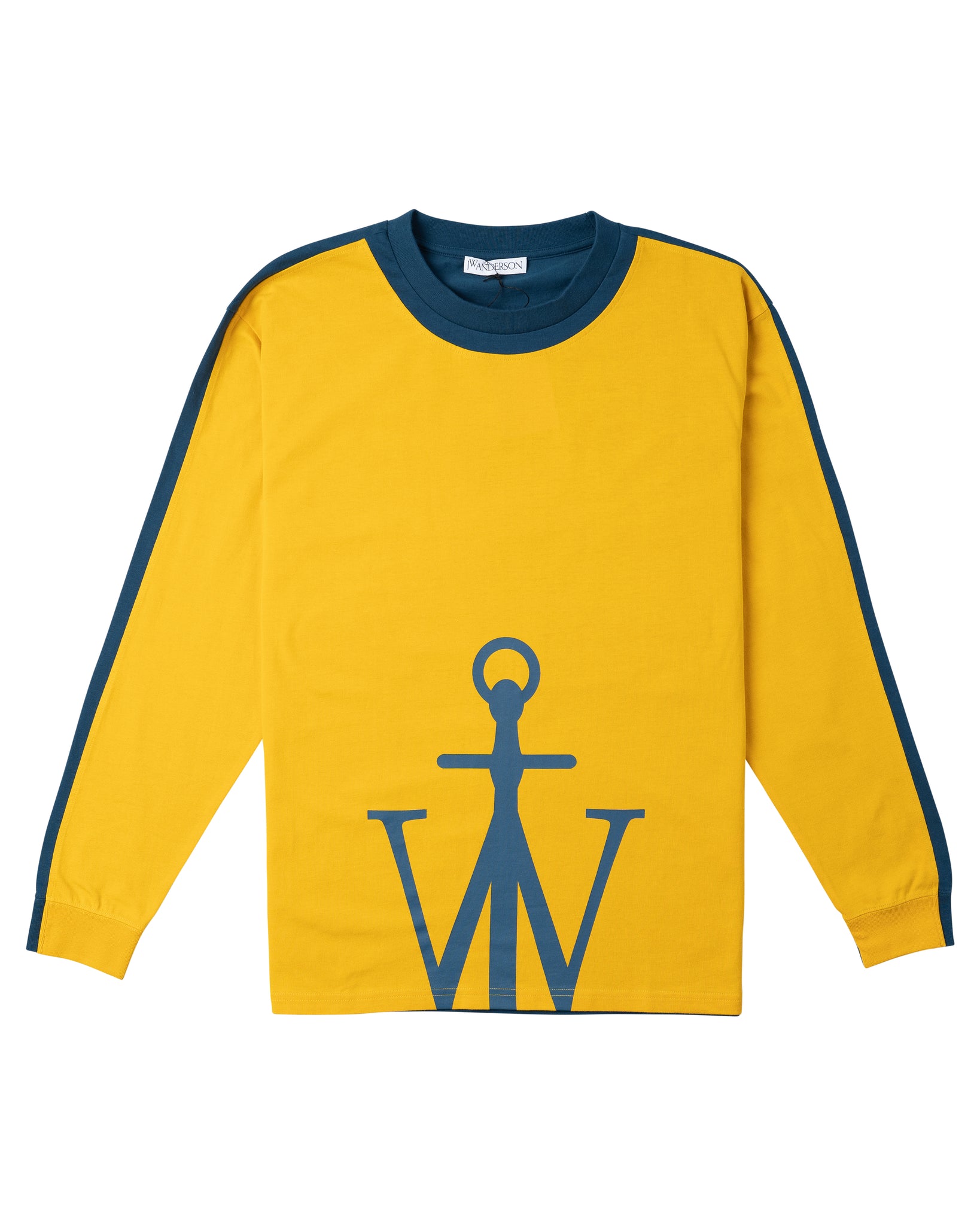 JW Anderson Half Anchor L/S T-Shirt Mustard/Petrol